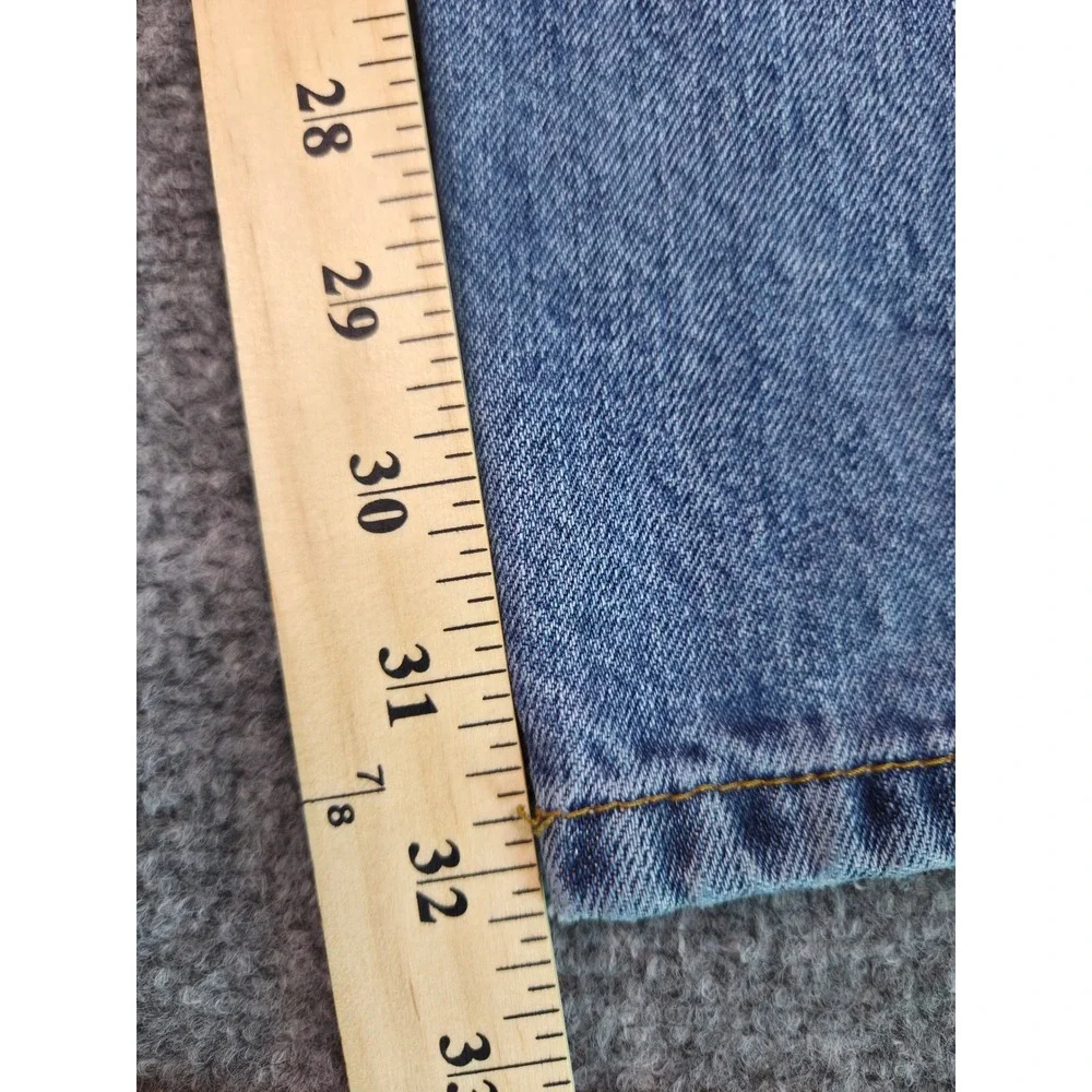 Levi's 501 Jeans Mens W33 L34 Blue Straight Leg Button Fly Denim